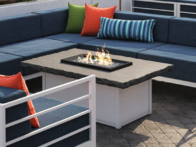 Homecrest Outdoor Living Slate Fire Tables collection