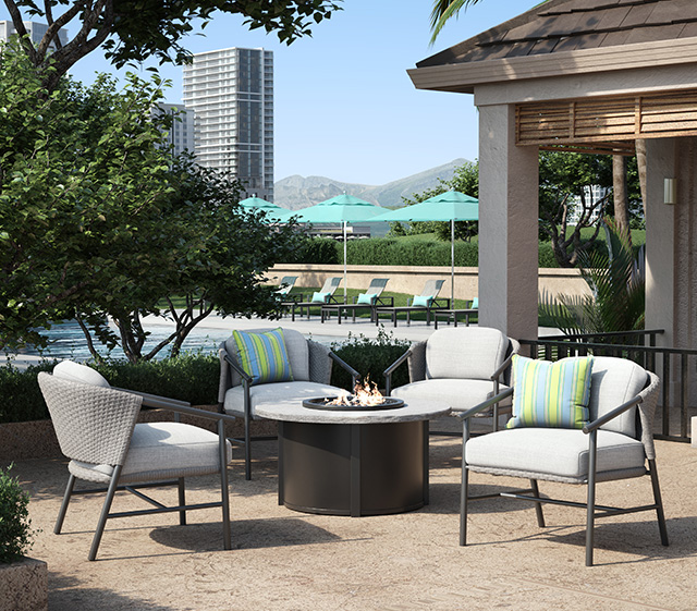 Concrete Fire Tables